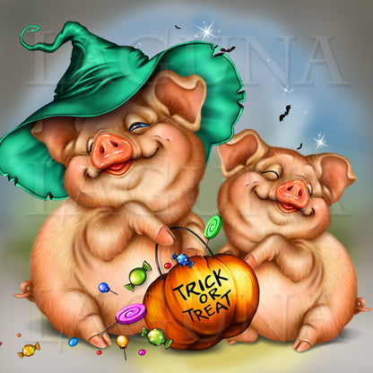 Halloween Piggie with Candies