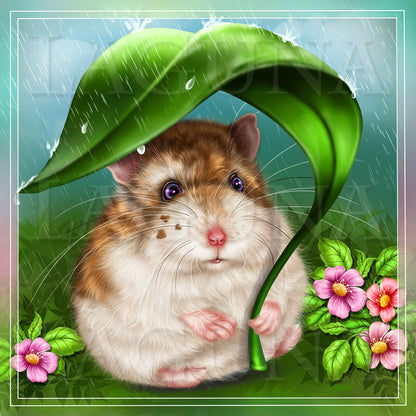 Hamster in the Rain