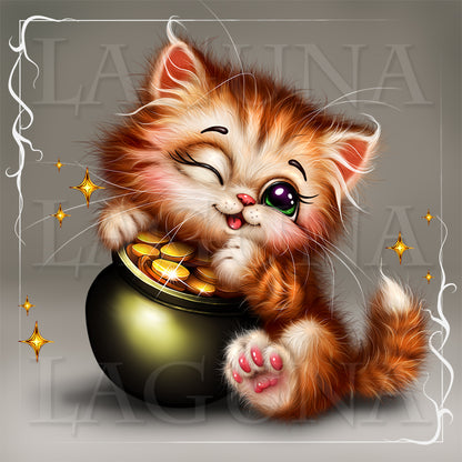 Kitty and Leprechaun's Gold