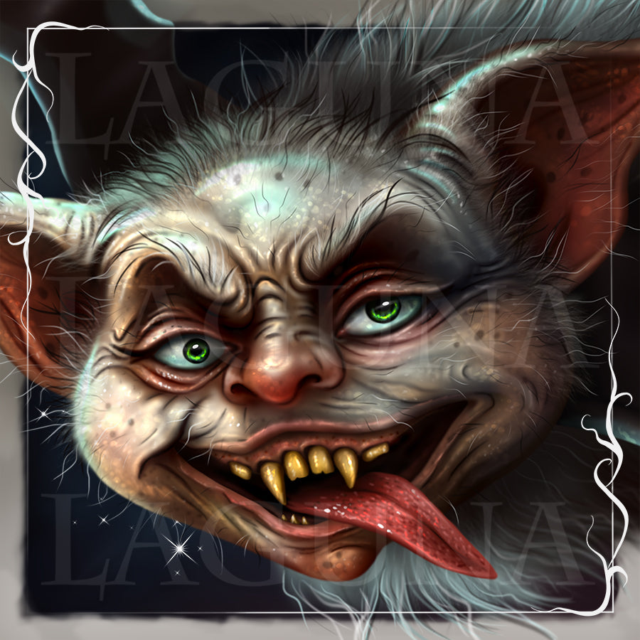 Leprechaun Girl Riding a Bat