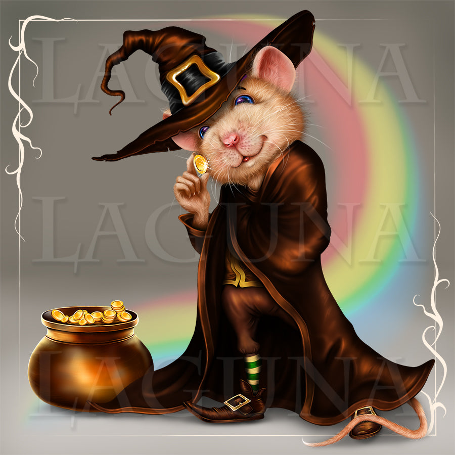 Leprechaun Mouse with Coin