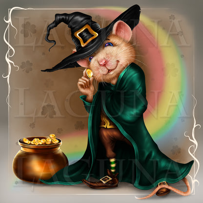 Leprechaun Mouse with Coin