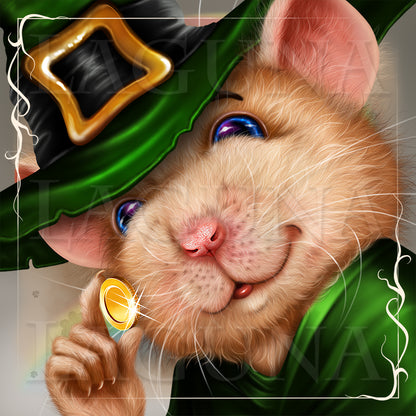 Leprechaun Mouse with Coin