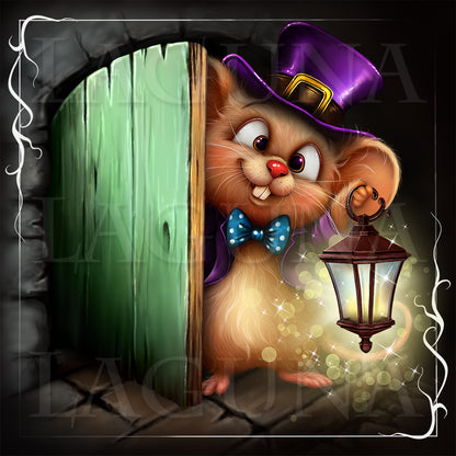 Leprechaun Mouse with Lantern