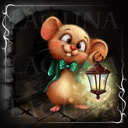 Leprechaun Mouse with Lantern