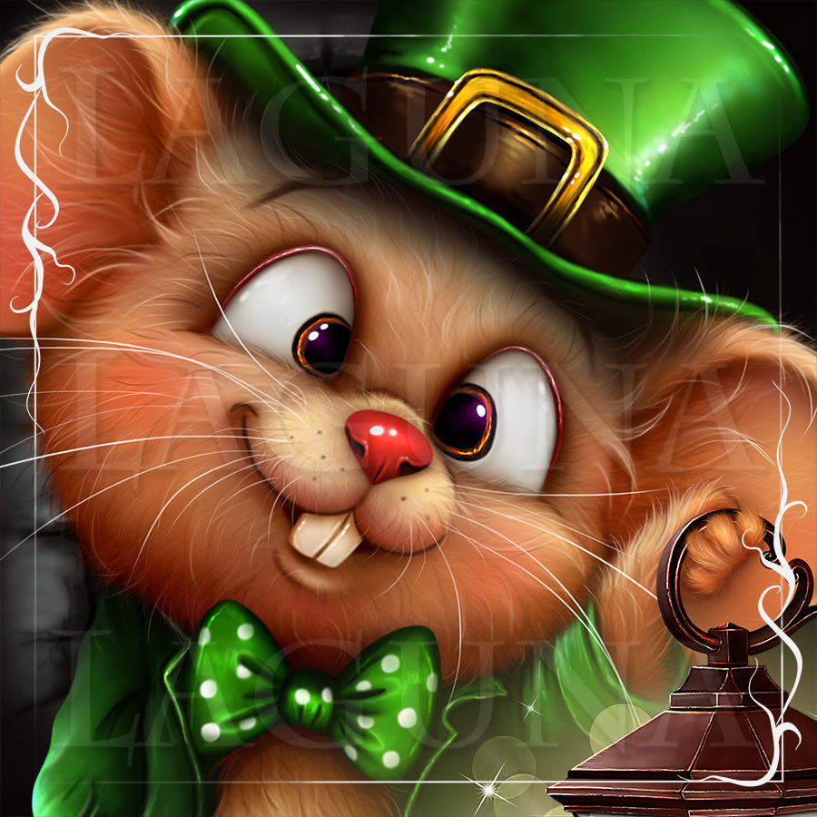 Leprechaun Mouse with Lantern