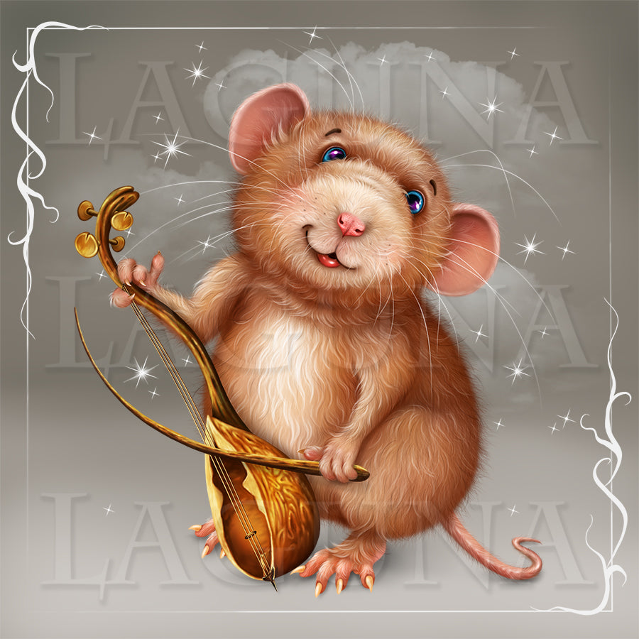 Leprechaun Musician Mouse