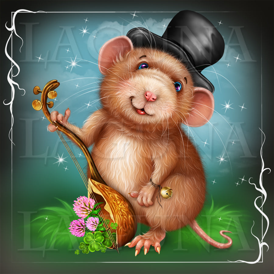 Leprechaun Musician Mouse