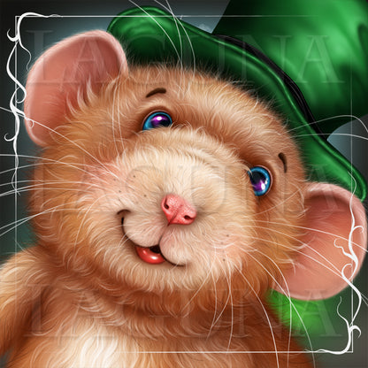 Leprechaun Musician Mouse