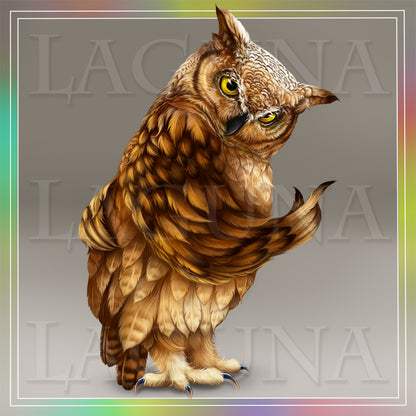 Leprechaun Owl with Coin