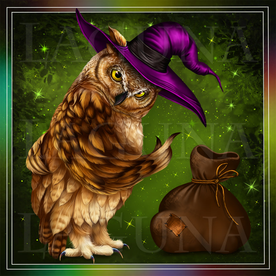 Leprechaun Owl with Coin