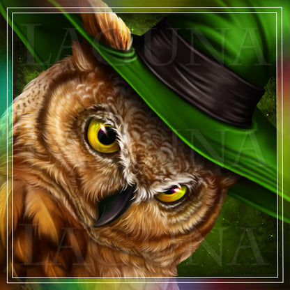 Leprechaun Owl with Coin