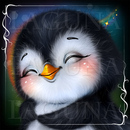 Leprechaun Penguin with Coin