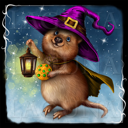 Leprechaun Quokka with Lantern