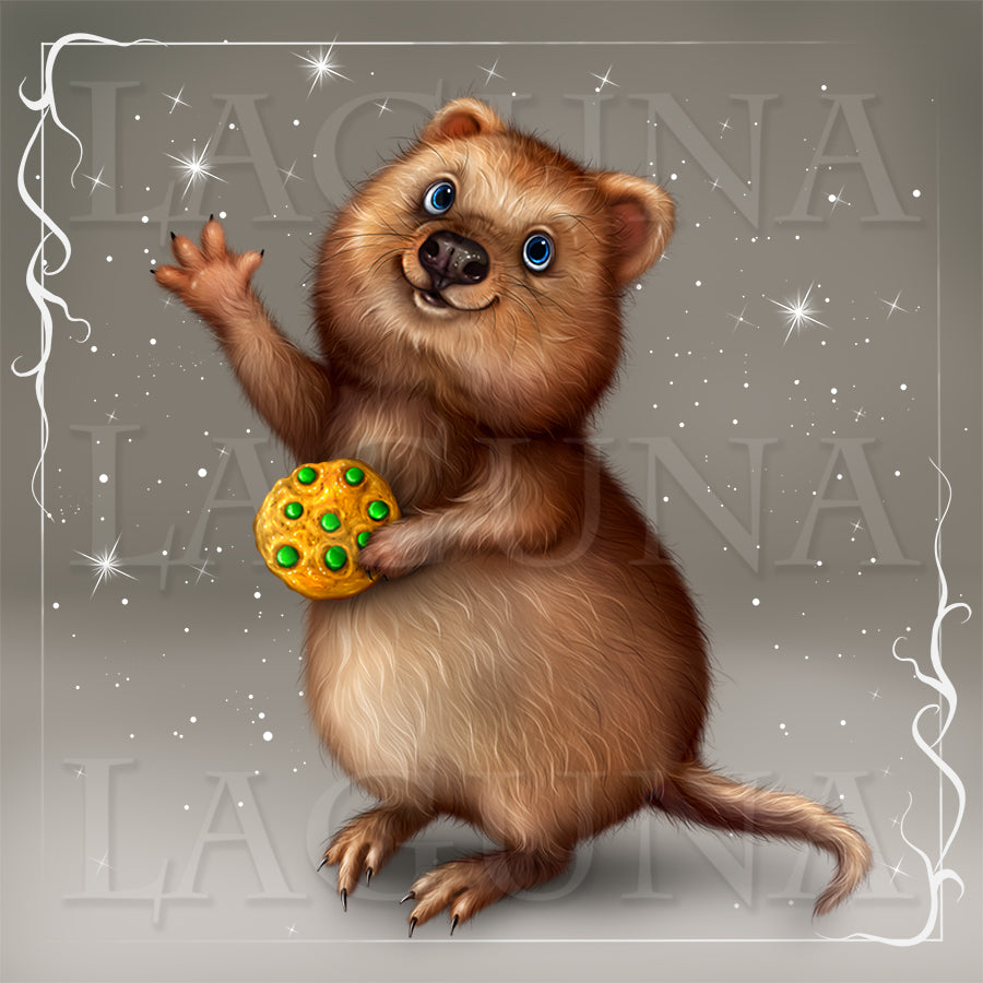 Leprechaun Quokka with Lantern