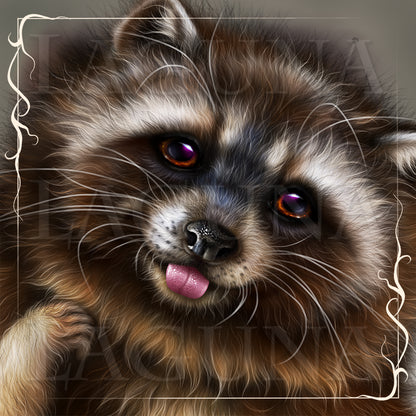 Leprechaun Raccoon Writing a Script