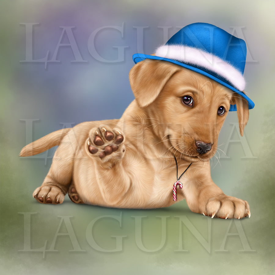 Letter to Santa (Yellow Labrador Puppy)