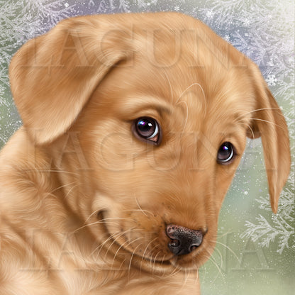 Letter to Santa (Yellow Labrador Puppy)