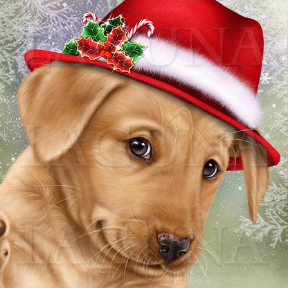 Letter to Santa (Yellow Labrador Puppy)