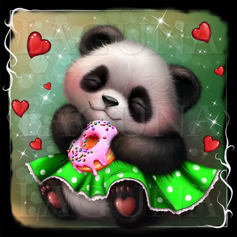 Little Panda and Doughnut