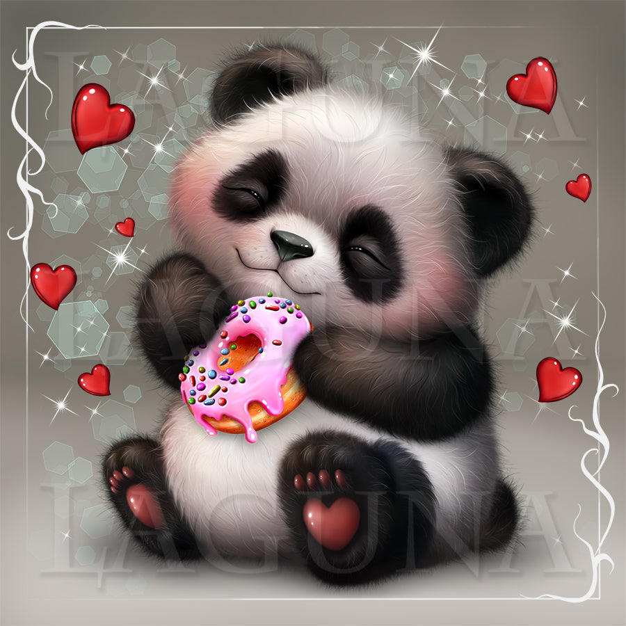 Little Panda and Doughnut