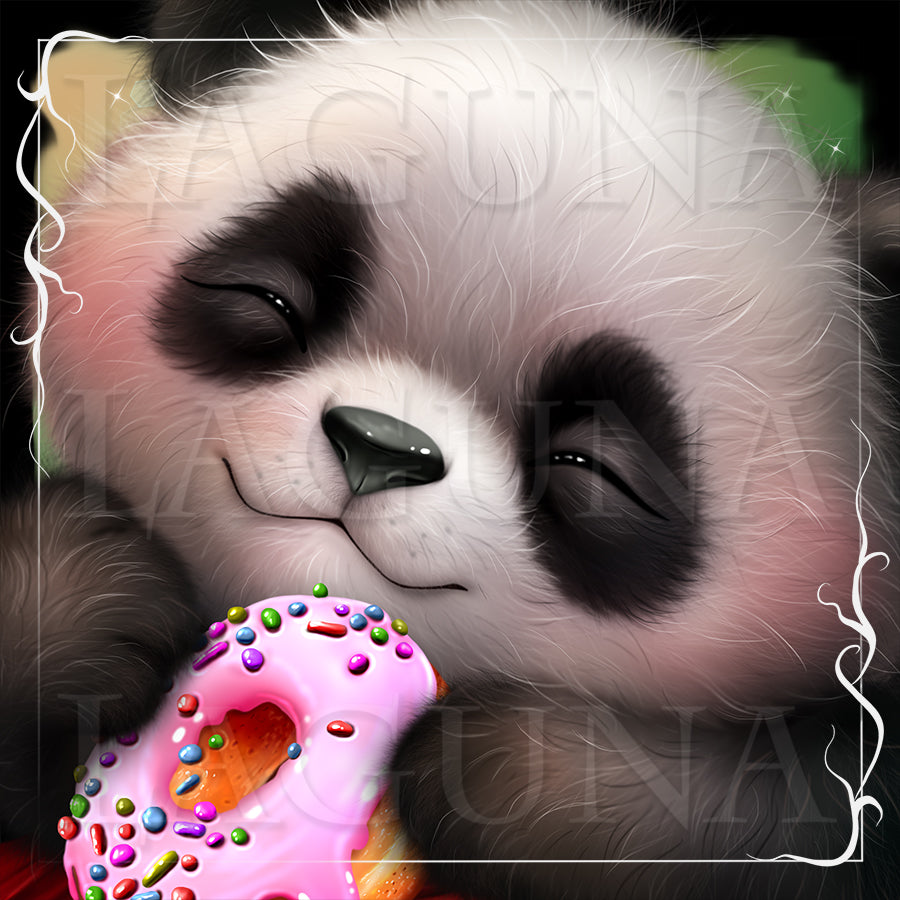 Little Panda and Doughnut