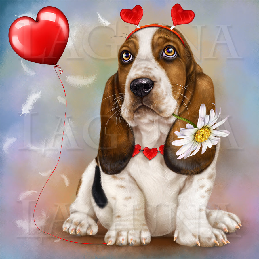 Lonely Heart (Basset Hound)