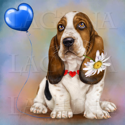 Lonely Heart (Basset Hound)