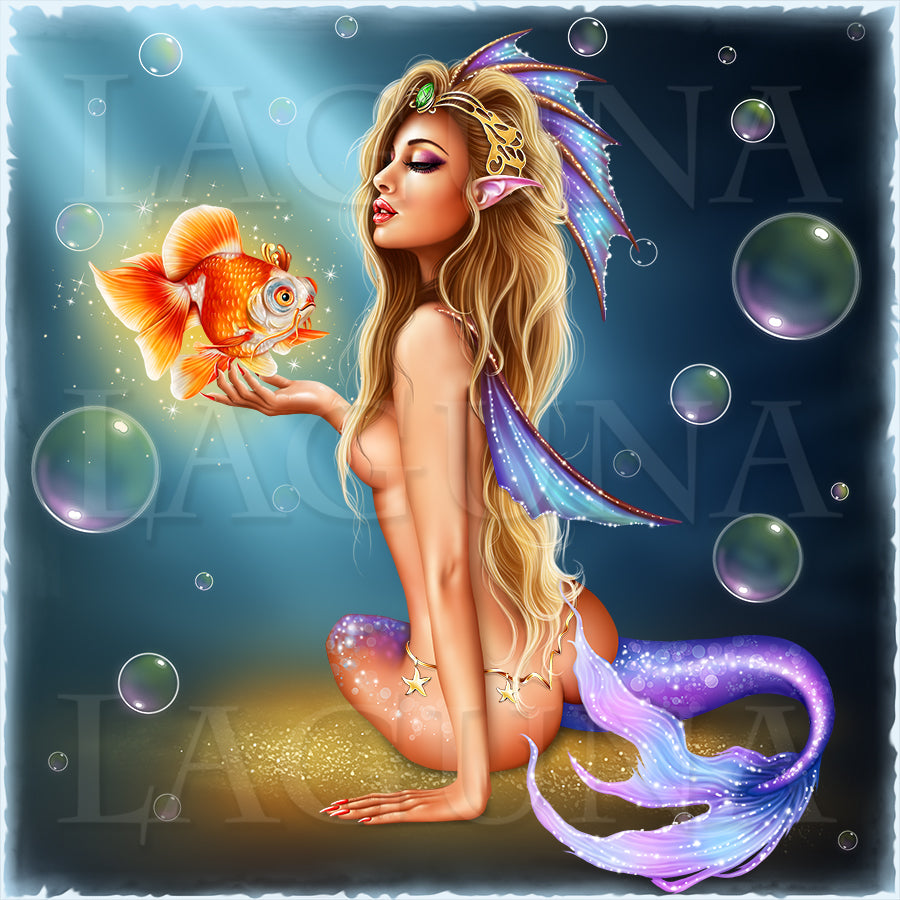 Mermaid and Goldfish