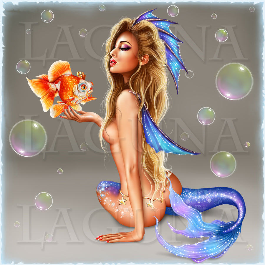 Mermaid and Goldfish