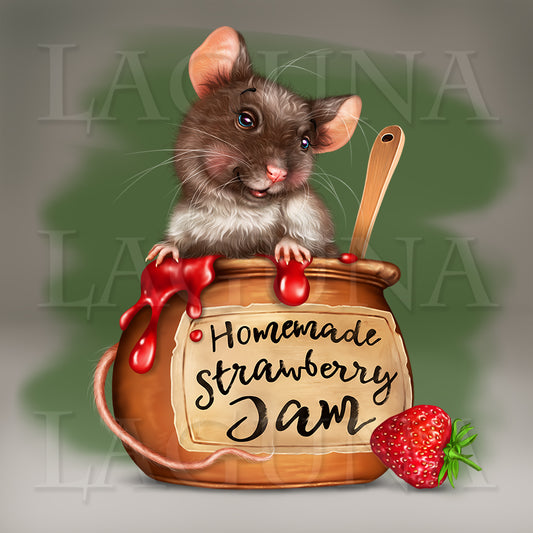 Mouse and Strawberry Jam