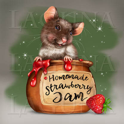 Mouse and Strawberry Jam