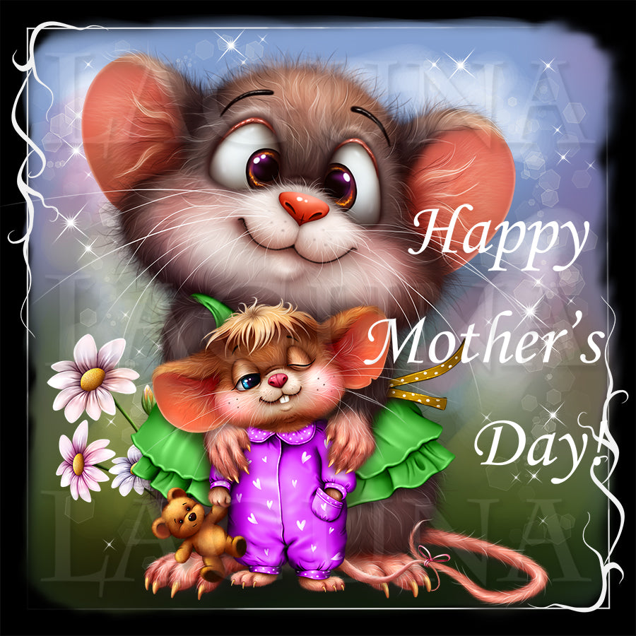 Mouse Mom and Baby