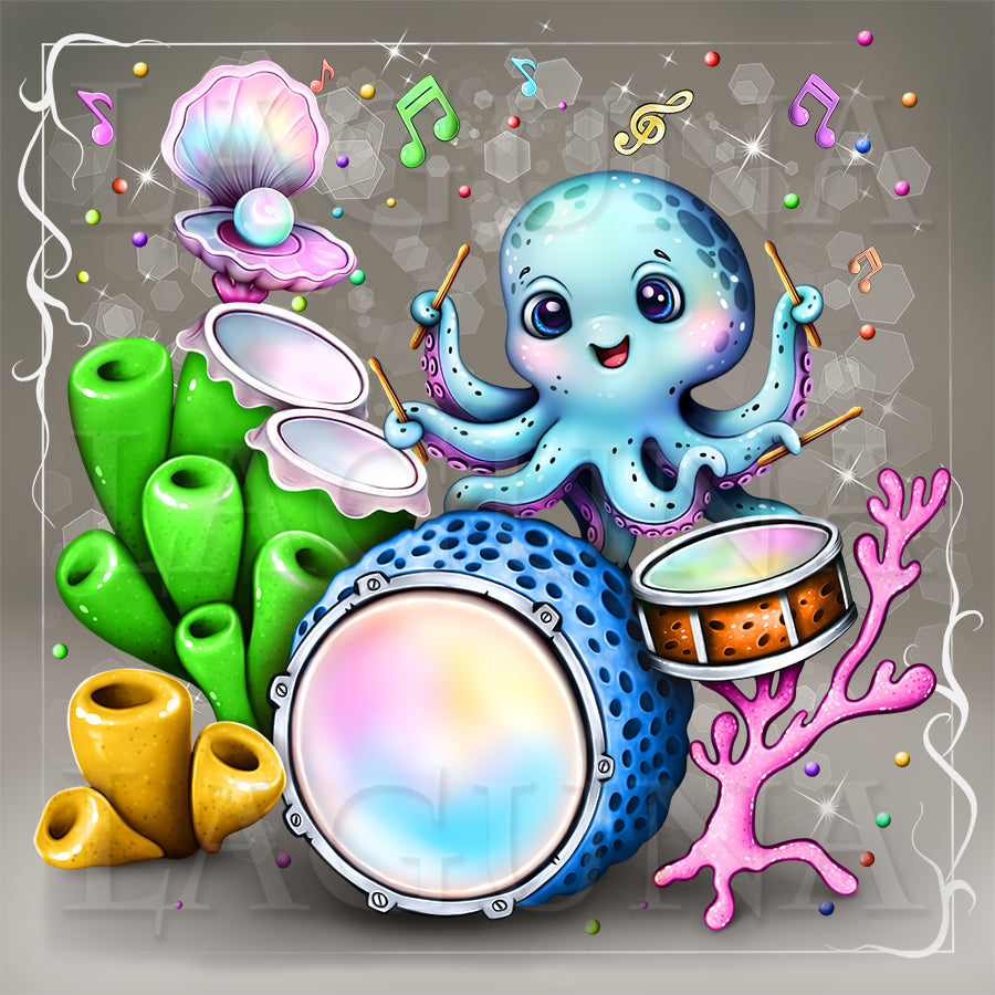 multi-layered PSD file
2000x2000@300ppi
character separate from background
color variants of the sponges and corals
2 close ups
PNG
background and bg elements
octopus, corals and sponges are on separate layers
100% human art