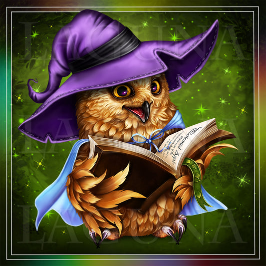 Owl with Book