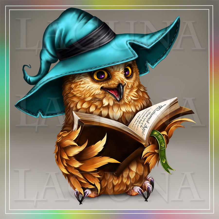 Owl with Book