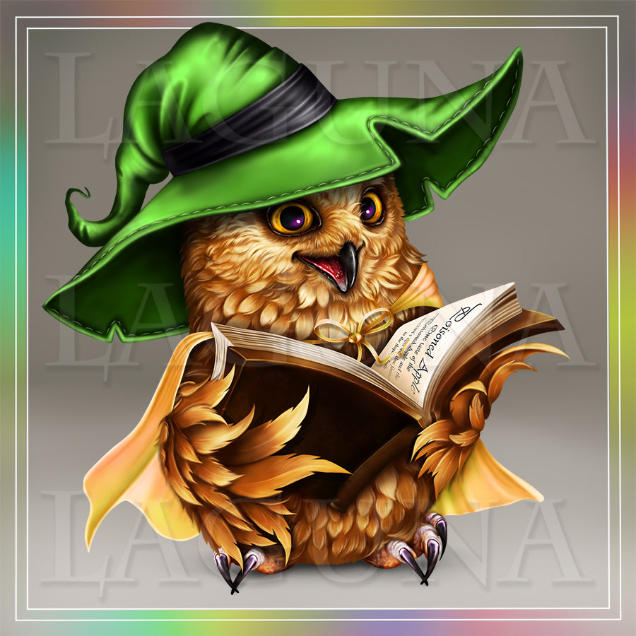 Owl with Book