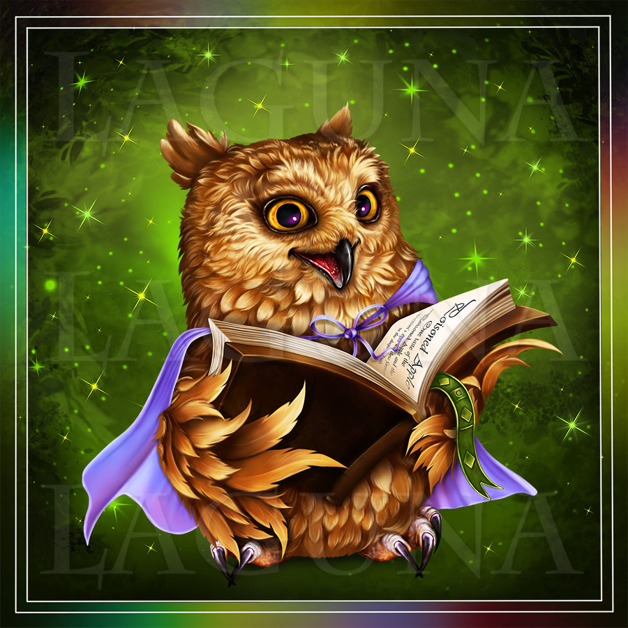 Owl with Book