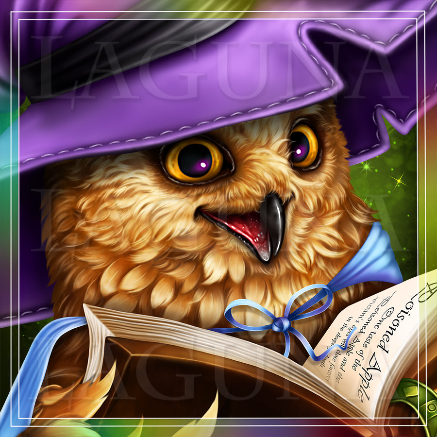 Owl with Book