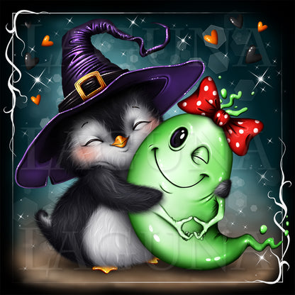 Penguin and Friendly Ghost