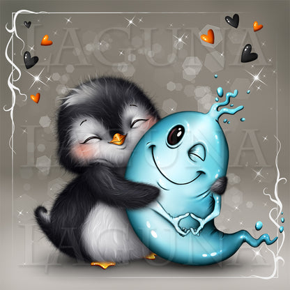 Penguin and Friendly Ghost
