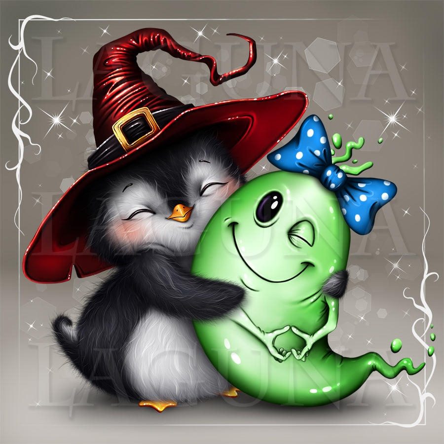 Penguin and Friendly Ghost