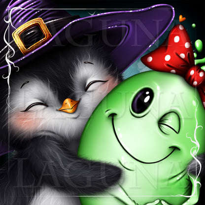 Penguin and Friendly Ghost