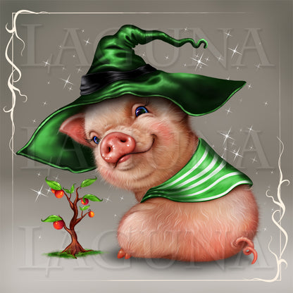 Piggy and Apple Tree