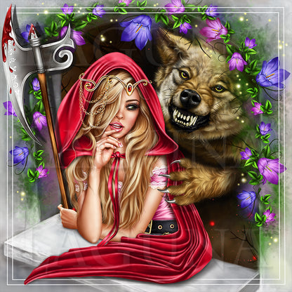 Red Riding Hood and Scary Wolf