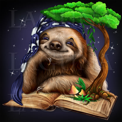 Sloth Reading a Boook