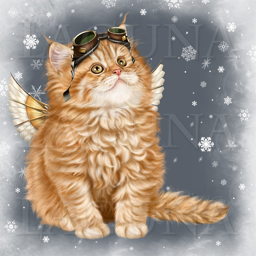 Steampunk Santa Kitty