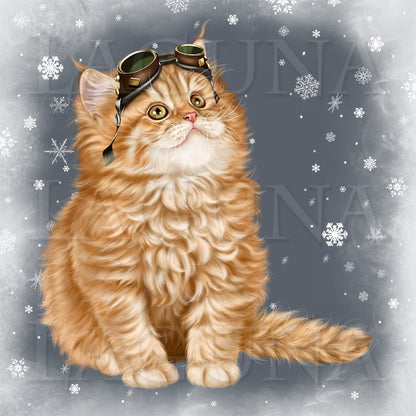 Steampunk Santa Kitty