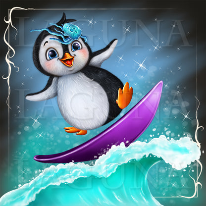 Surfing Penguin