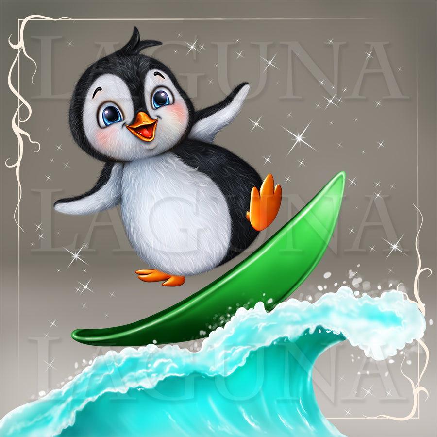 Surfing Penguin